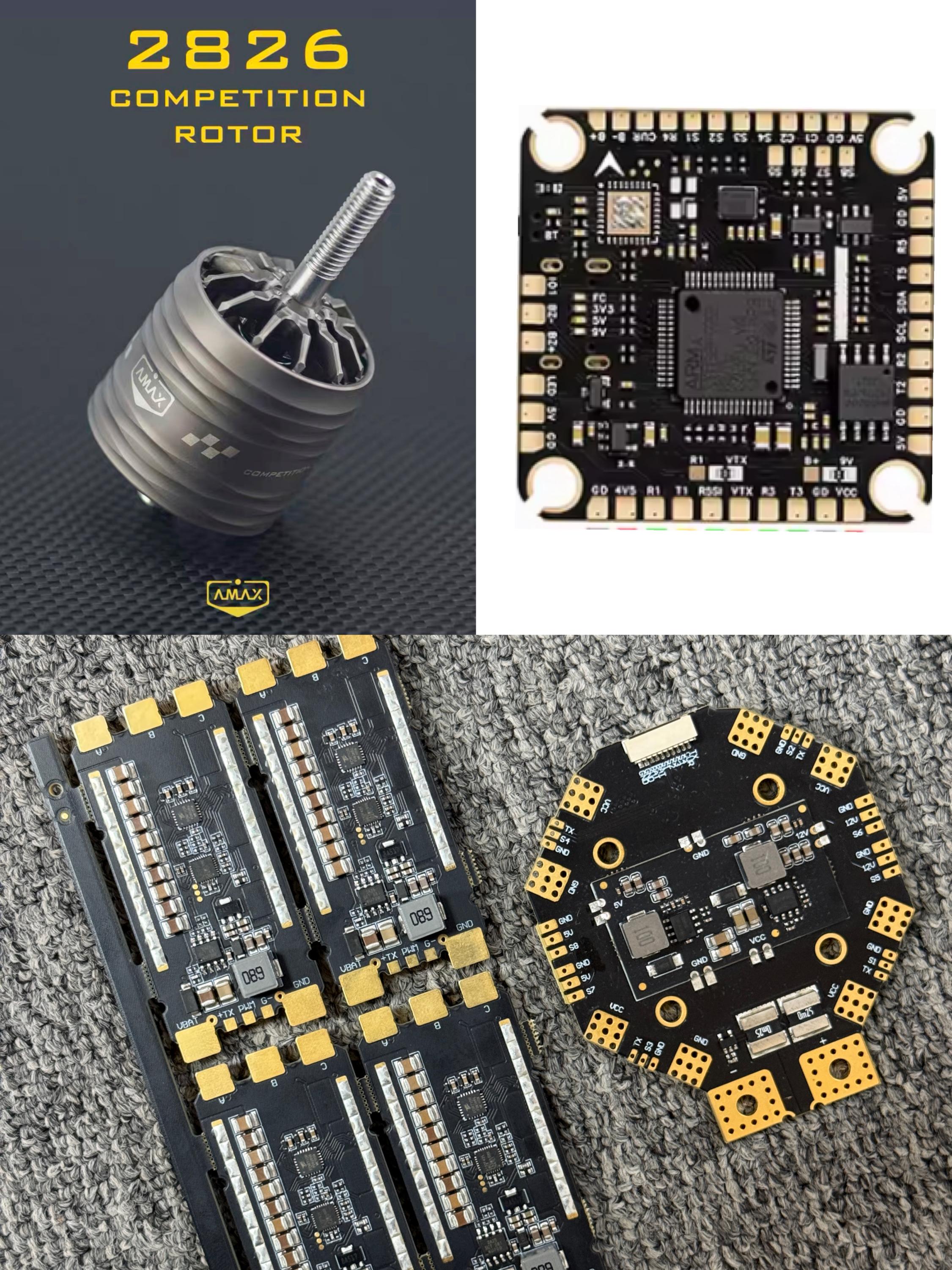 Fpv Drone Esc - 2826 800KV Brushless Motor 4PCS+12S F722