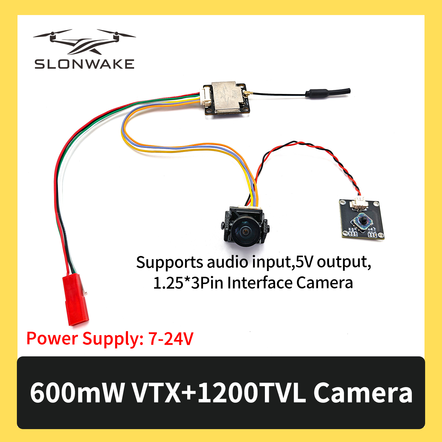 SLONWAKE 5.8G 600mW 7-24V FPV  - Fpv Drone Kit recension och pris