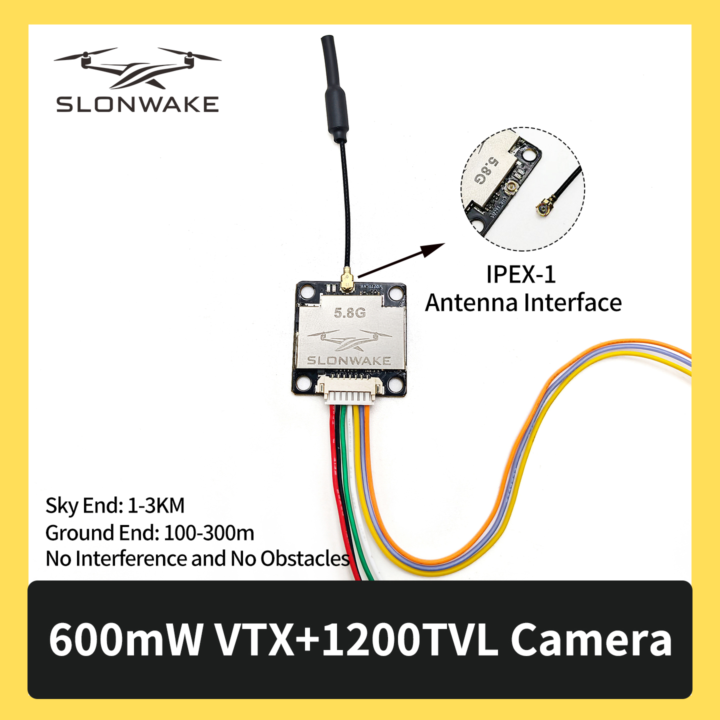 SLONWAKE 5.8G 600mW 7-24V FPV  - Fpv Drone Kit recension och pris