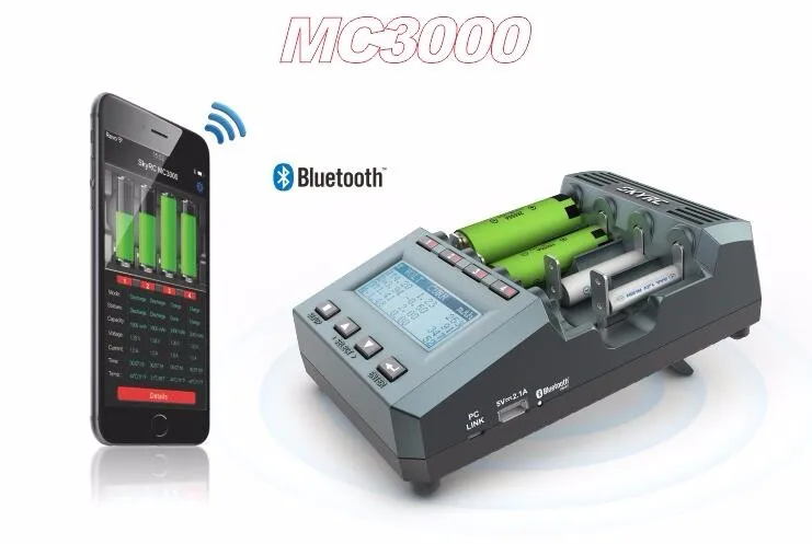 MC3000  Smart 4 Slots LCD Disp - Fpv Drone Charger recension och pris
