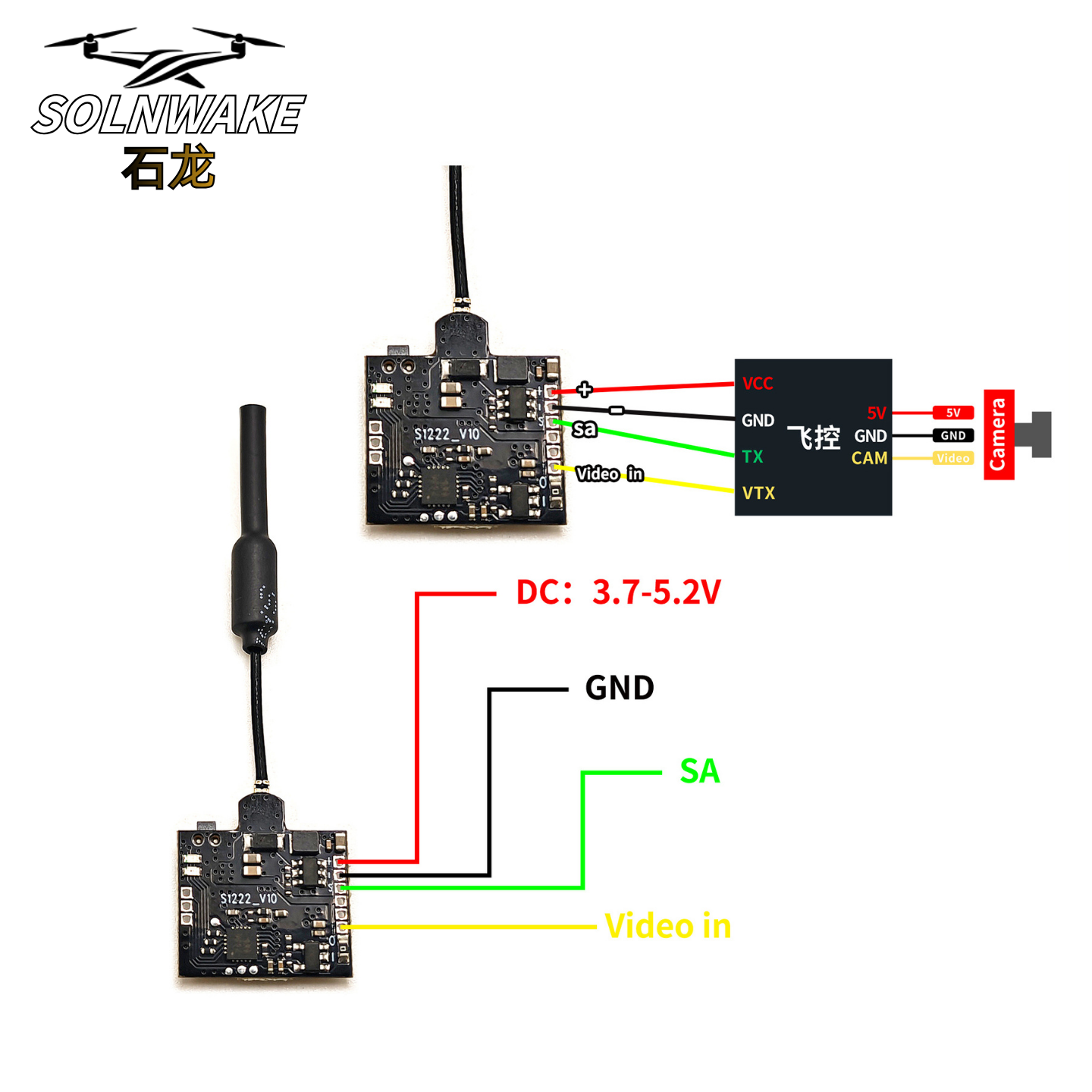 SLONWAKE Nano 5.8G 48CH 200mW  - Fpv Drone Receiver recension och pris