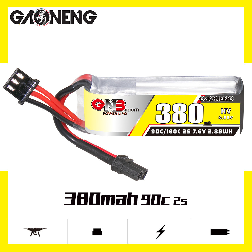 GNB 2S 7.6V 380mAh 90C/180C Li - Fpv Drone Battery recension och pris