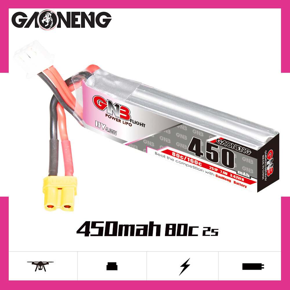 GNB LiPo Battery HV 2S 7.6V 45 - Fpv Drone Battery recension och pris