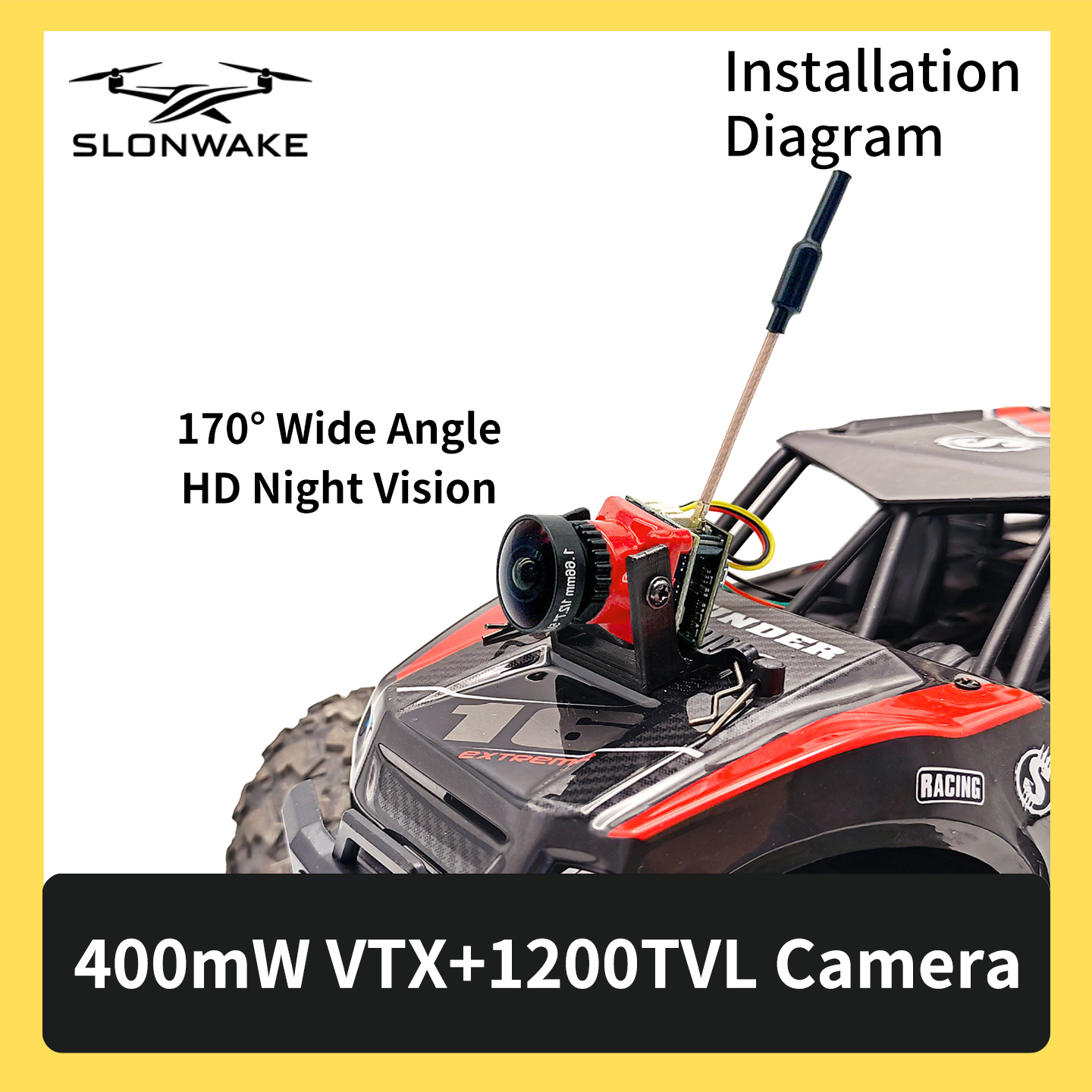 SLONWAKE 5.8G 48CH FPV 400mw V - Fpv Drone Receiver recension och pris