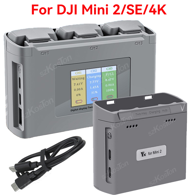 For DJI Mavic Mini 2/SE Mini 4 - Fpv Drone Charger recension och pris