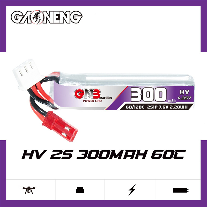 GAONENG GNB 2S 7.6V 300mAh 60C - Fpv Drone Battery recension och pris